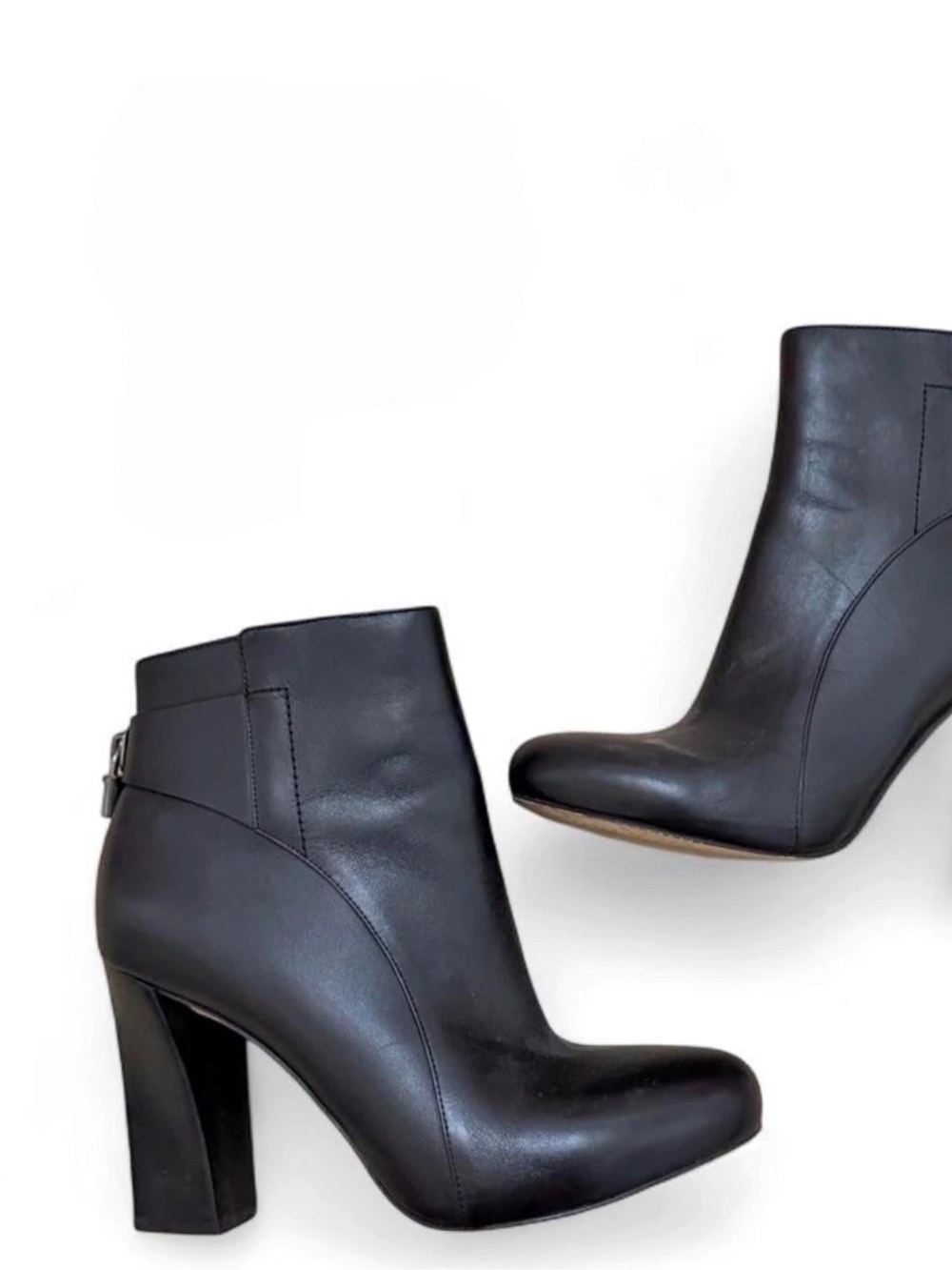 New MICHAEL Kors Frenchie Leather Ankle Boot Black